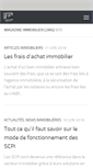 Mobile Screenshot of magazine-immobilier.org