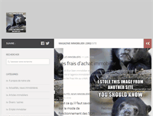 Tablet Screenshot of magazine-immobilier.org
